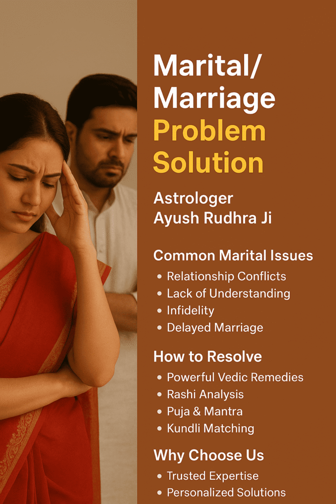 Marital Problem Solution in Bangalore – Astrological Guidance by Ayush Rudhra Ji