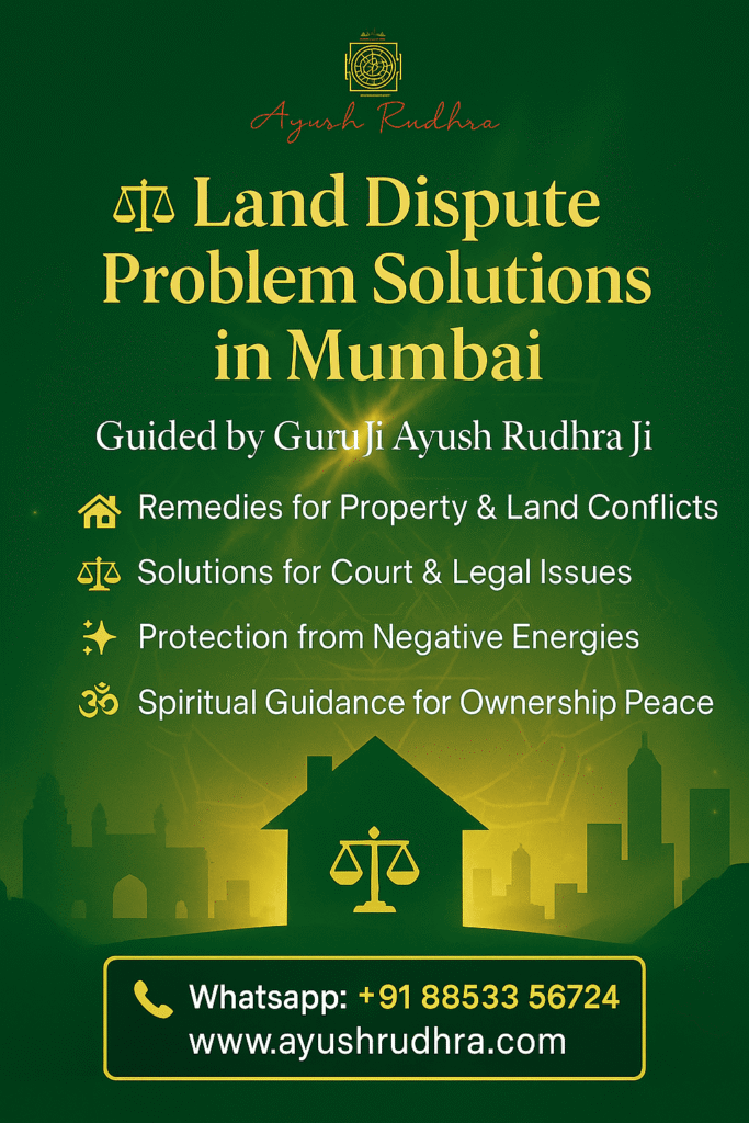 Resolve Property Conflicts through Ancient Wisdom – Land Dispute Problem Solutions in Mumbai