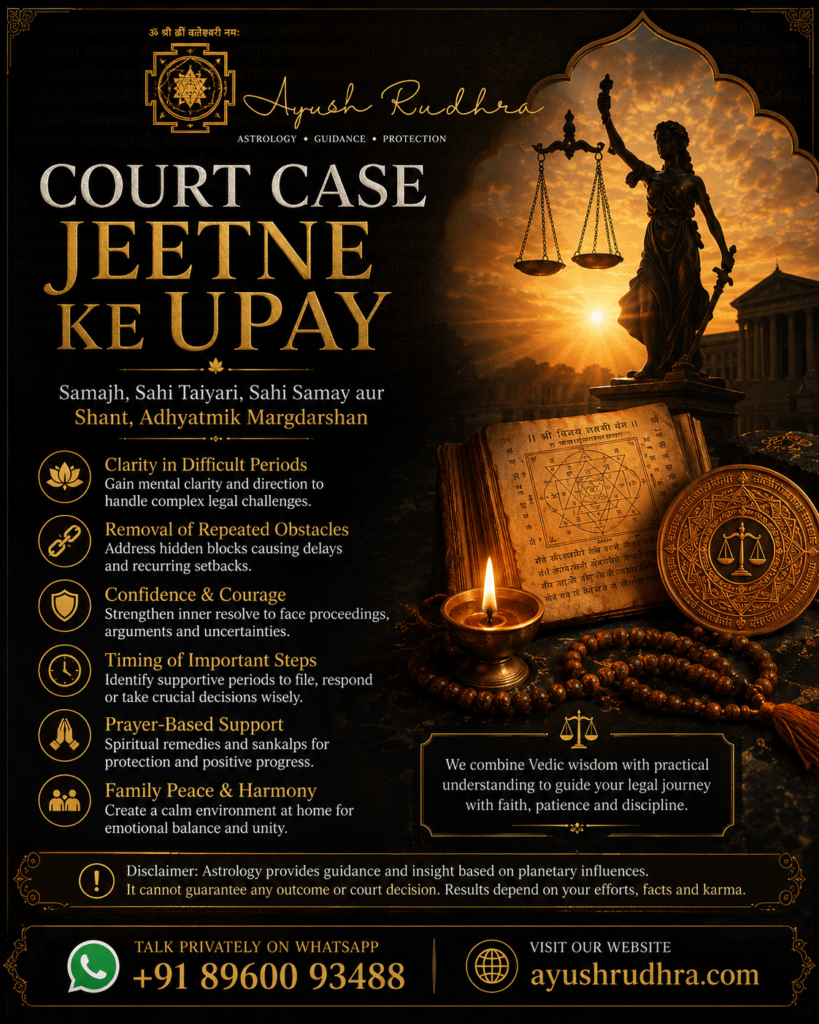 Court Case Jeetne Ke Upay: Practical Preparation, Spiritual Discipline and Timing Guidance