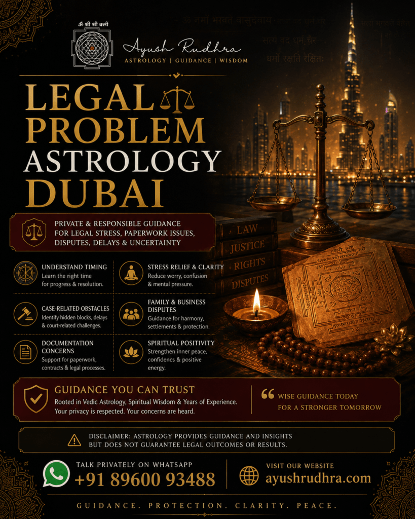 Legal Problem Astrology Dubai: Guidance for Disputes, Delays, Documentation and Stress