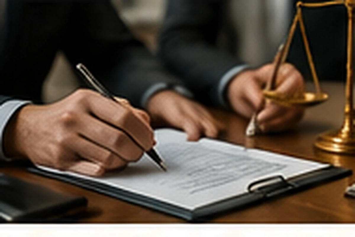 A private desk with notes prepared for a confidential Dubai consultation