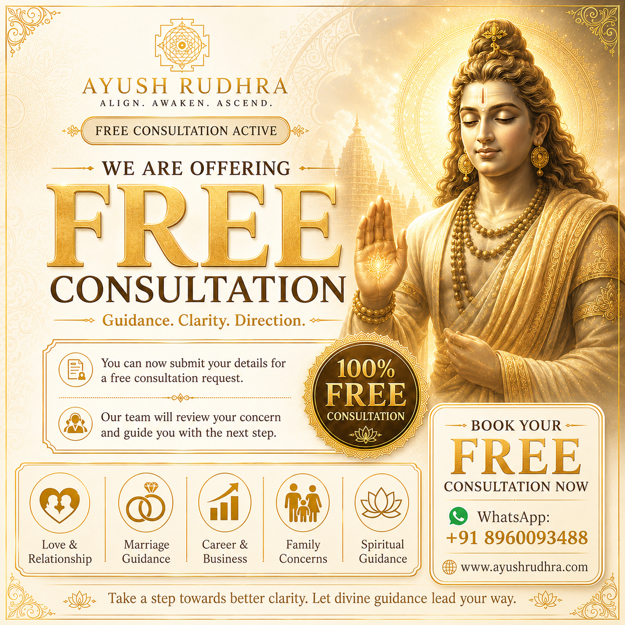Consultation with Guru Ji Ayush Rudhra Ji