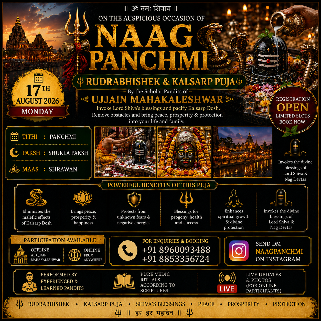 Naag Panchami Rudrabhishek & Kaal Sarp Puja
