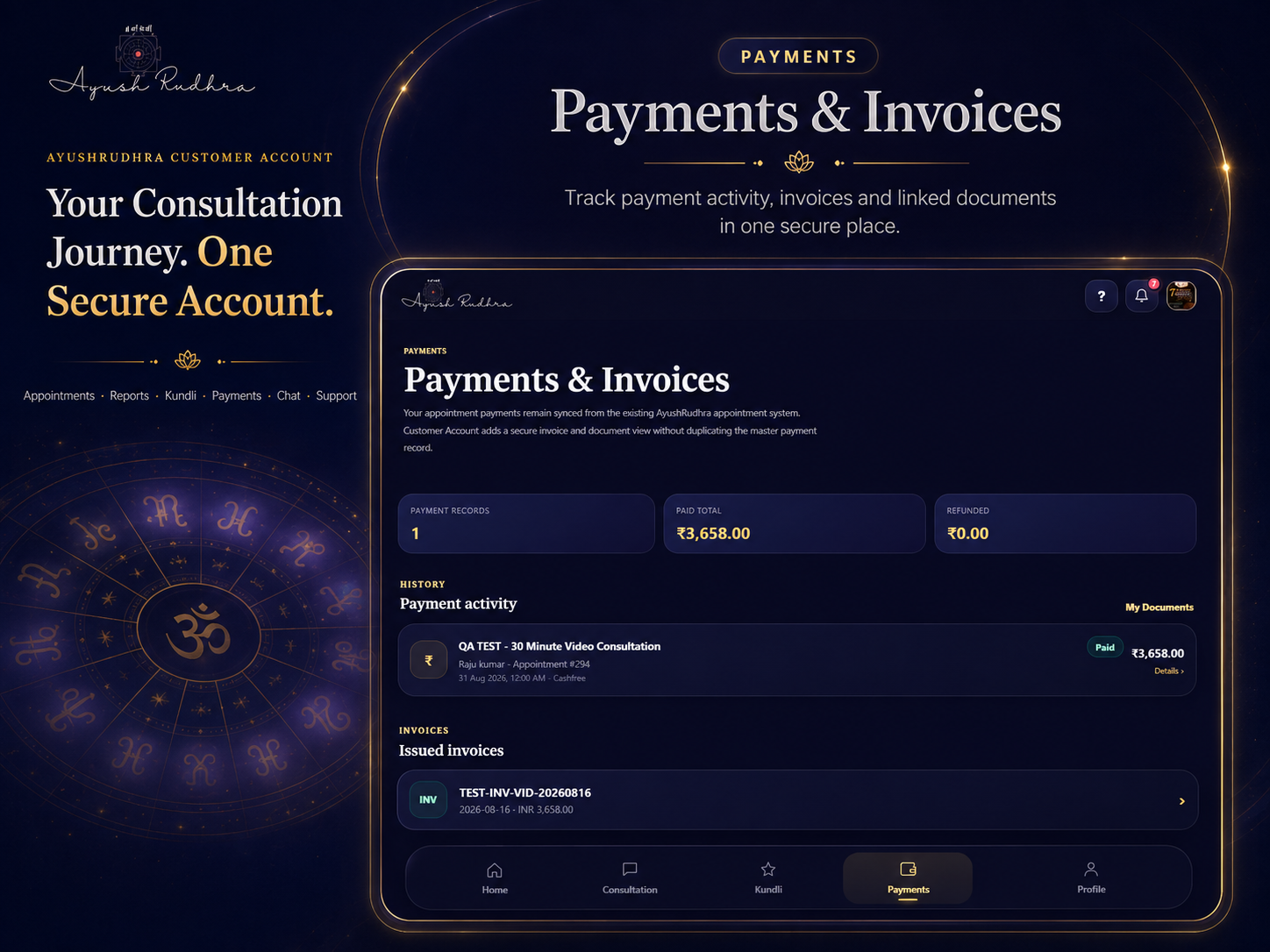 AyushRudhra Customer Account Launch 2026
